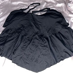 Swim top color black size 10